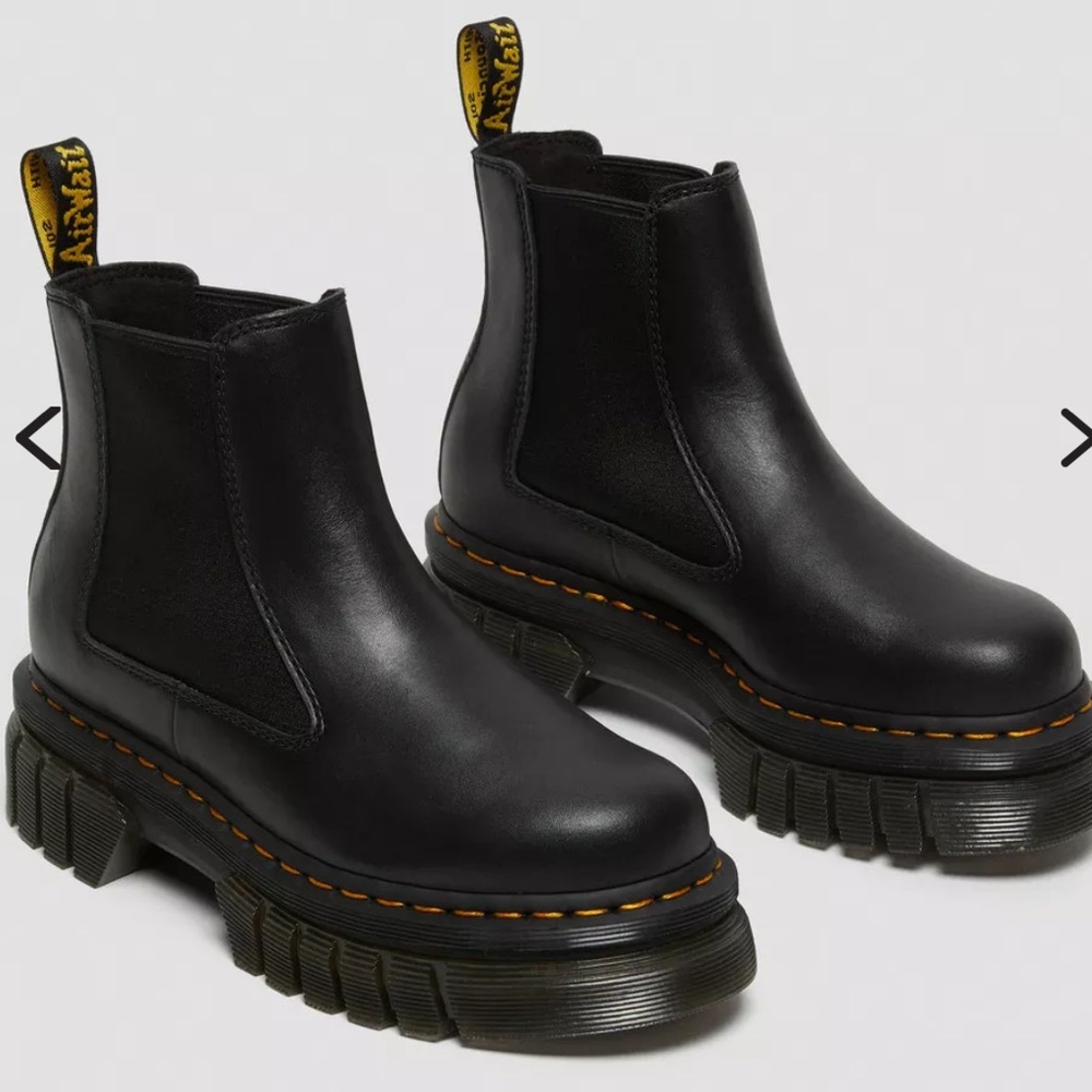 AUDRICK NAPPA LEATHER PLATFORM CHELSEA BOOTS